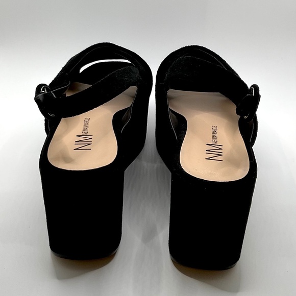 NEIMAN MARCUS sandal Size 9M black suede NEW w box - Picture 4 of 9